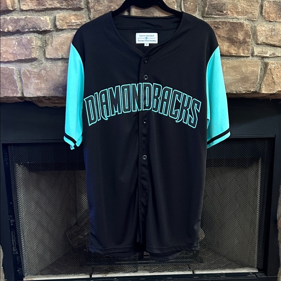 Tops - Black and Teal Arizona Diamondbacks Jersey